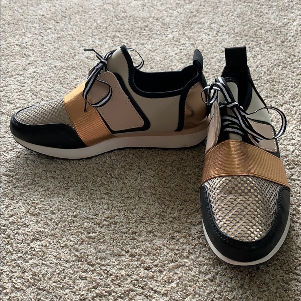 Metallic Fashion Tennis Shoes